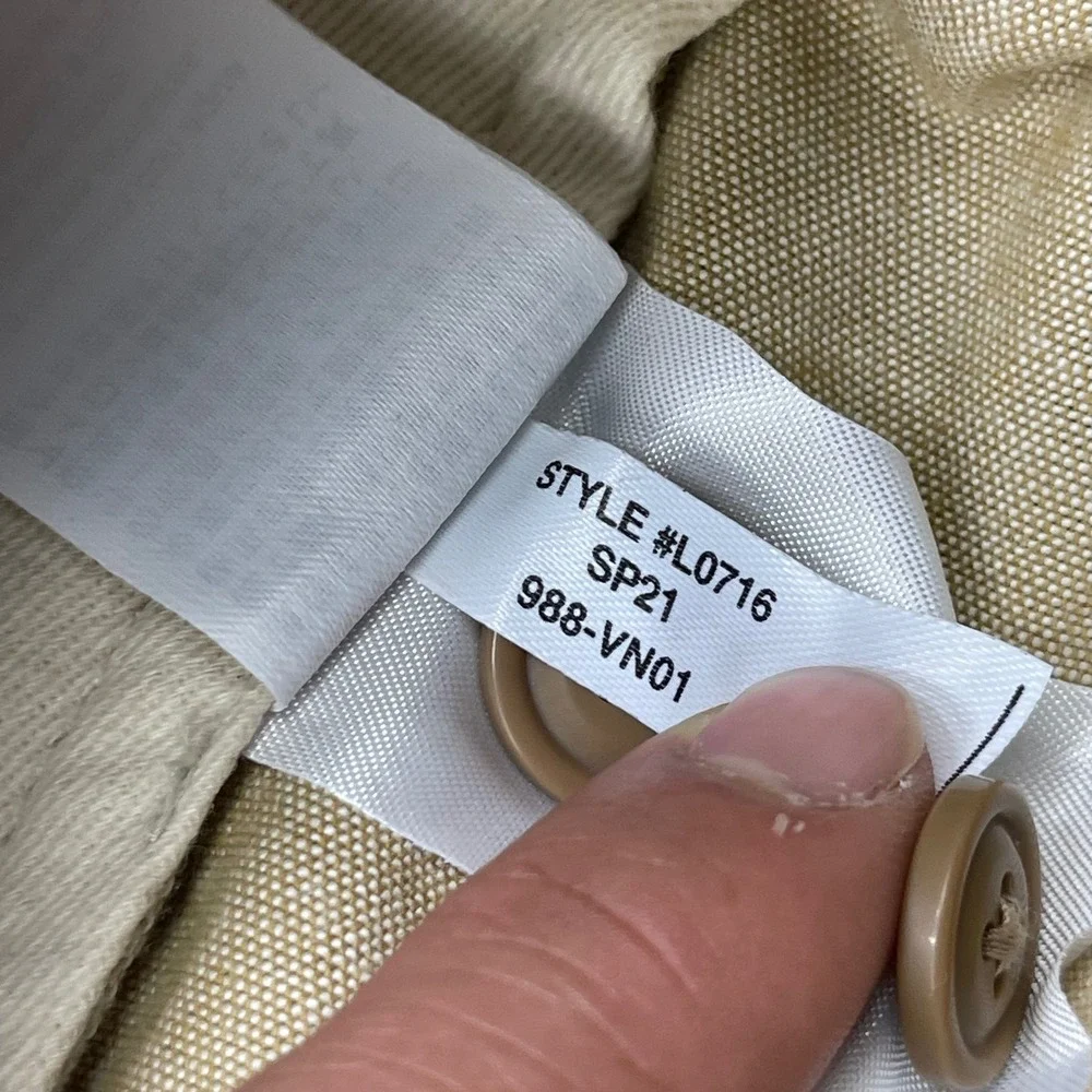 NEW J.Crew 484 Slim Fit Stretch Chino Pants Mens 36x32 Khaki Tan L0716 NWT